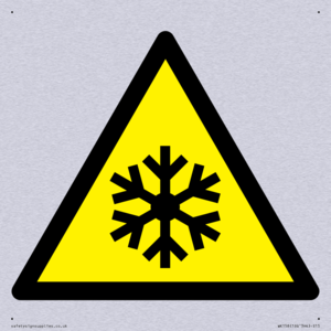 W010 Warning: Low temperature/freezing conditions